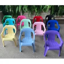  Cadeira Plastica Infantil Poltrona Kit 15 Unidades Colorida