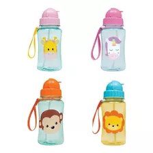 Garrafinha Infantil 400ml De Animal Canudo Silicone - Buba Cor Unicornio