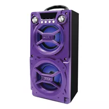 Sylvania Sp328-purple, Altavoz Portátil Con Bluetooth, Conex