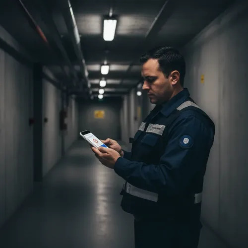 Crontrol De Rondas Vigiladores Serenos Seguridad Vigilancia Blanco
