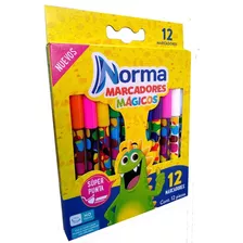 Marcadores Magicos Norma Con 12 Plumones Cambian De Color