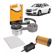 Kit Filtro Cruze 1.8 2013 Oleo Cabine Combustivel Correia