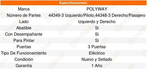 Set 2 Espejos Polyway Audi A3 04_08 Foto 3