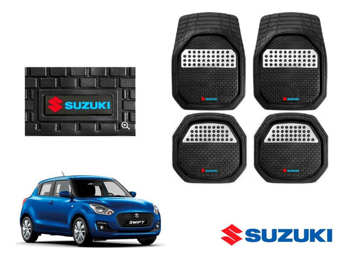 Tapetes 3d Logo + Cajuela Suzuki Swift 2018 A 2021 2022 2023 Foto 3