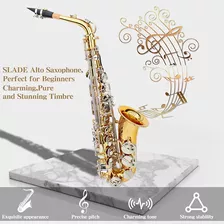 Slade Saxofón Eb Saxofón Alto Para Estudiantes Principiantes