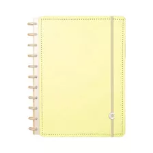 Caderno Inteligente 80f Grande Pastel Amarelo