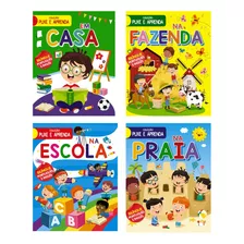 Kit Coleção Puxe E Aprenda Bilingue Português Inglês Método Divertido E Eficaz Para Ensinar As Crianças Em Novos Idiomas 