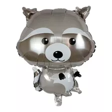 Globo Mapache Animales Metalizado 65 Cm Caba