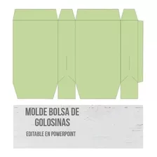 Kit Imprimible Molde Bolsa Bolsita Golosinas (editable) 