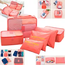 Organizador Necessaire Mala Kit 6 Pratico Look Roupas Viagem