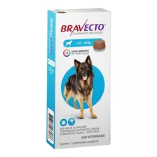 Bravecto Cães 20 A 40kg Msd - Carrapatos E Pulgas Original