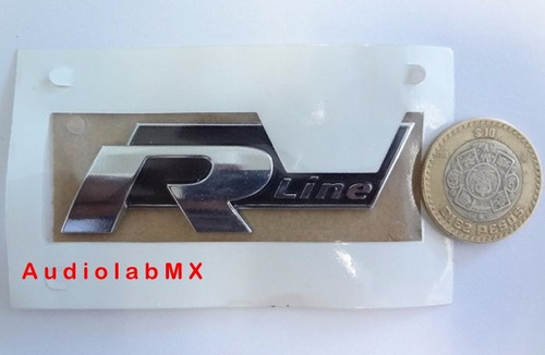 Emblema Nuevo Volkswagen R Line R-line Golf Beetle Original Foto 2