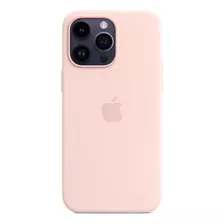 Funda Original Apple Silicona Magsafe iPhone 14 Pro Max Pink Chalk Pink Liso