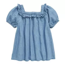 Blusa Bebé Old Navy Chambray Celeste