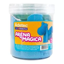 Arena Mágica 450gr + 6 Moldes Animalitos Adetec Color Azul