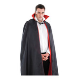 Capa Reversible Negro Y Rojo De 130cm Disfraz Halloween