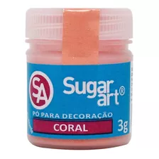 Pó Para Decoração 3g - Coral Sugar Art