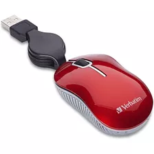 Mini Ratón Usb-a Para Computadora Óptica Con Cable Verbatim,