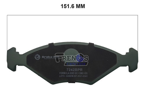 Pastilla Freno Del Brake Pak Para Volkswagen Fox Foto 7