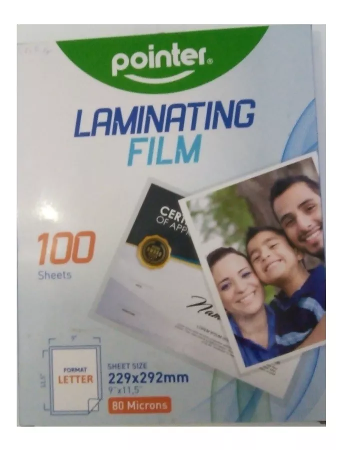 Lamina De Plastificar Carta Pointer (80mcs 100 Unid)