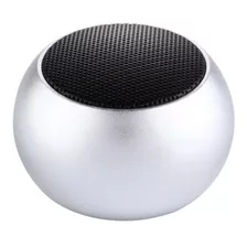 Caixa De Som Mini Speaker Metal Prata Wireless