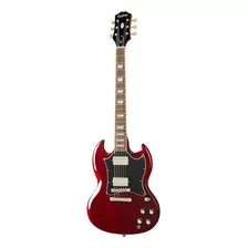 Guitarra Eléctrica EpiPhone Inspired By Gibson Sg Standard De Caoba Heritage Cherry Brillante Con Diapasón De Laurel Indio