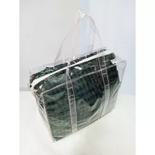 Bolsa Sacola Grande 100% Pvc Cristal Reforçada Presídio 