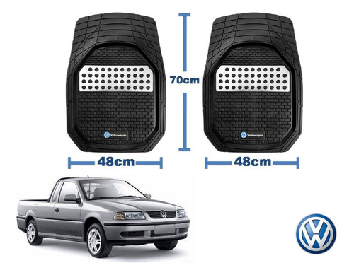 Tapetes 3d Logo Vw + Cubre Volante Pointer Pick Up 98 A 10 Foto 4