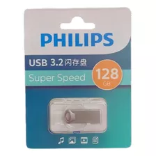 Memoria Usb 3.2 De 128 Gb Flash Alta Velocidad Metal Philips