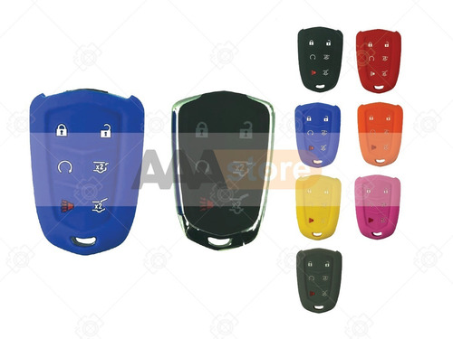 Funda Silicon Protector Llave Cadillac Xts 2015-2019 7 Color Foto 5