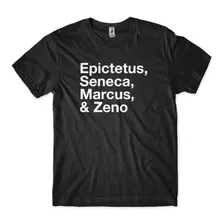 Camiseta Filosofos Epiteto Seneca Marco Aurelio E Zenao