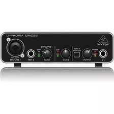 Interface De Audio Behringer Umc22 C/ Garantia 110v/220v