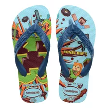 Chinelo Havaianas Infantil Kids Minecraft Sandalia Original