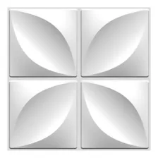 20 Placas De Pvc Revestimento Decorativo Para Parede 50x50cm Cor Lisboa Branco
