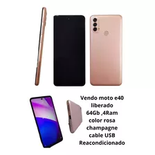 Moto E40 64gb Liberado Rosa Champagne 