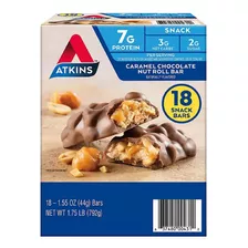 Barras Nutritivas Atkins Chocolate Caramelo Pack 18 Piezas