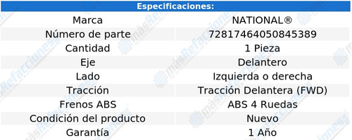 Maza Del Izquierda O Derecha Nissan Micra 05 Al 07 National Foto 3