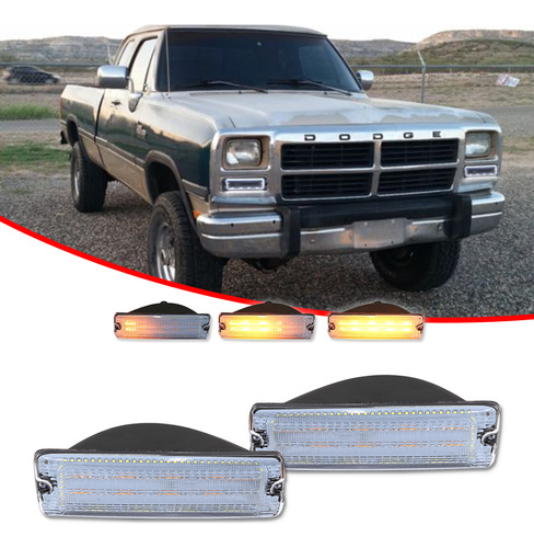 Luz De Seal Led Drl Para Dodge D150/w150 250 350 Ect Foto 5