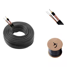 Cabo Coaxial 4mm Bip. Dupla Blindagem 90% Malha 100m Cc1p