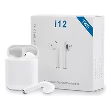 Auriculares Bluetooth Inalámbricos Táctiles 112 Tws, Recargables, Color Blanco