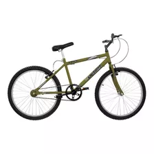 Bicicleta Masculina Aro 24 Ultra Bikes Masculina Sem Marcha Cor Verde Oliva Fosco