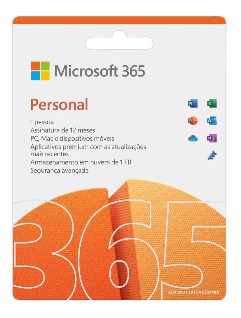 Microsoft Office 365 Personal 1 Tb Na Nuvem Qq2-01386