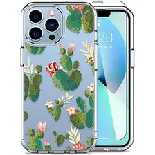 Funda Luhouri Case Para iPhone 13 Pro- Cactus En Flor