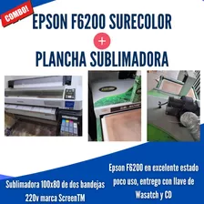 Plancha Sublimadora 100 Cm Y Plotter Epson F6200