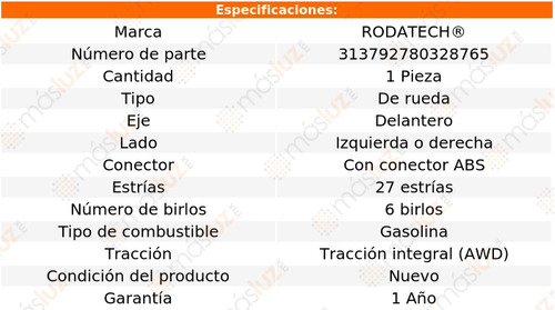 (1) Maza De Rueda Del Izq/der Rainier V8 5.3l 04/07 Rodatech Foto 7