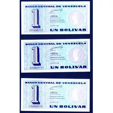Set Completo De Los Billetes De 1 Bolívar Octubre 5 De 1989