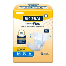 Fralda Geriátrica Bigfral Derma Plus Adulto M Descartável