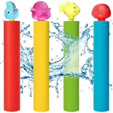 Kit 4 Lança Água Brinquedo Bichinho Piscina Praia Brincar