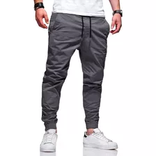 Calças Jogger Camuflada Sarja Masculina Punho Elastico