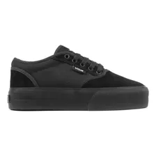 Zapatillas Vicus Folk Plataforma Gamu/lona Negro Suela Negro